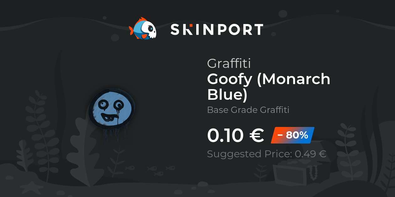 Sealed Graffiti | Goofy (Monarch Blue) - Counter-Strike 2 - Skinport