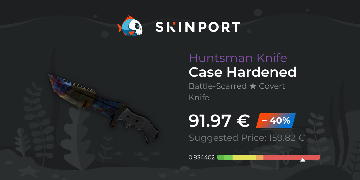 Huntsman Knife Case Hardened (BattleScarred) CS2 Skinport