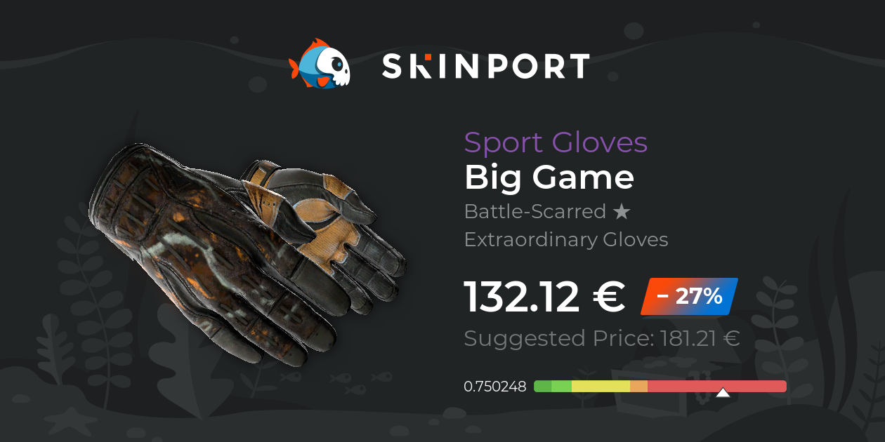 Sport Gloves Big Game (BattleScarred) CounterStrike 2 Skinport