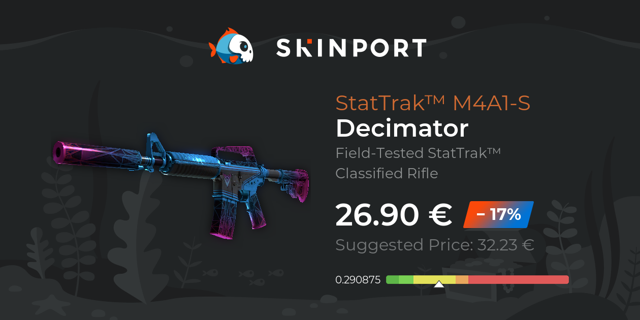 StatTrak™ M4A1S Decimator (FieldTested) CounterStrike 2 Skinport
