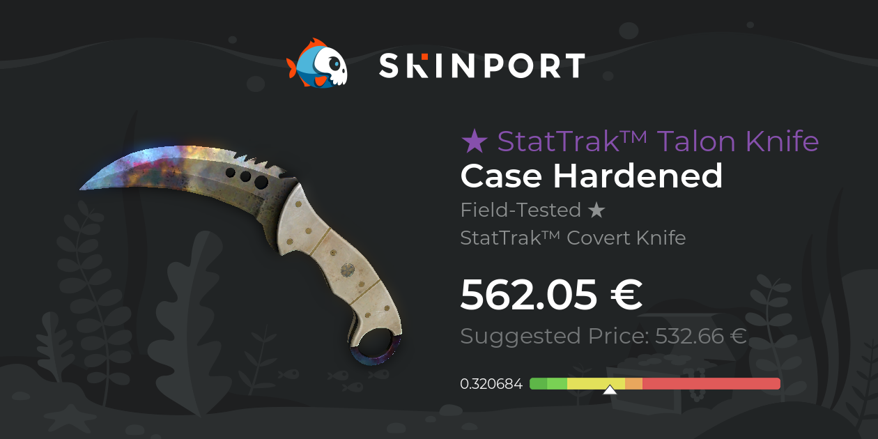 StatTrak™ Talon Knife Case Hardened (FieldTested) CSGO Skinport