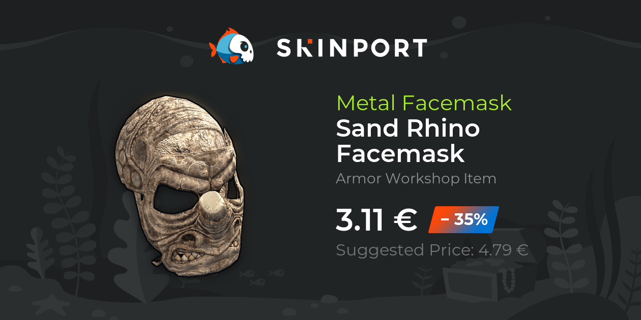 Sand Rhino Facemask - Rust - Skinport