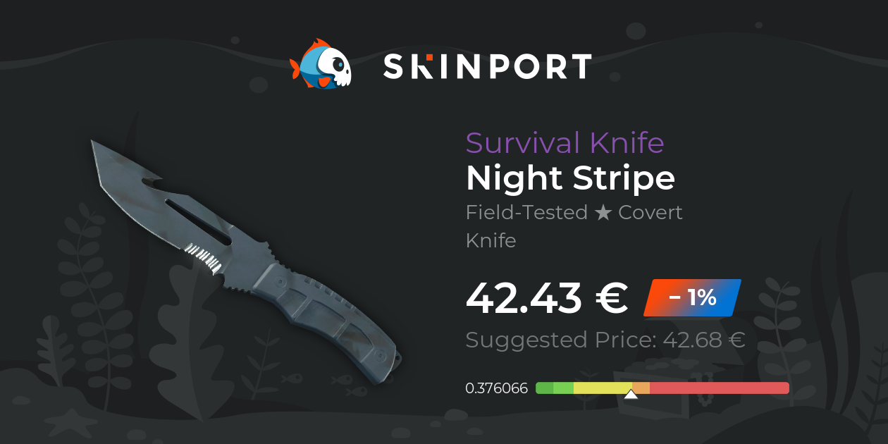 Survival Knife | Night Stripe (Field-Tested) - Counter-Strike 2 - Skinport