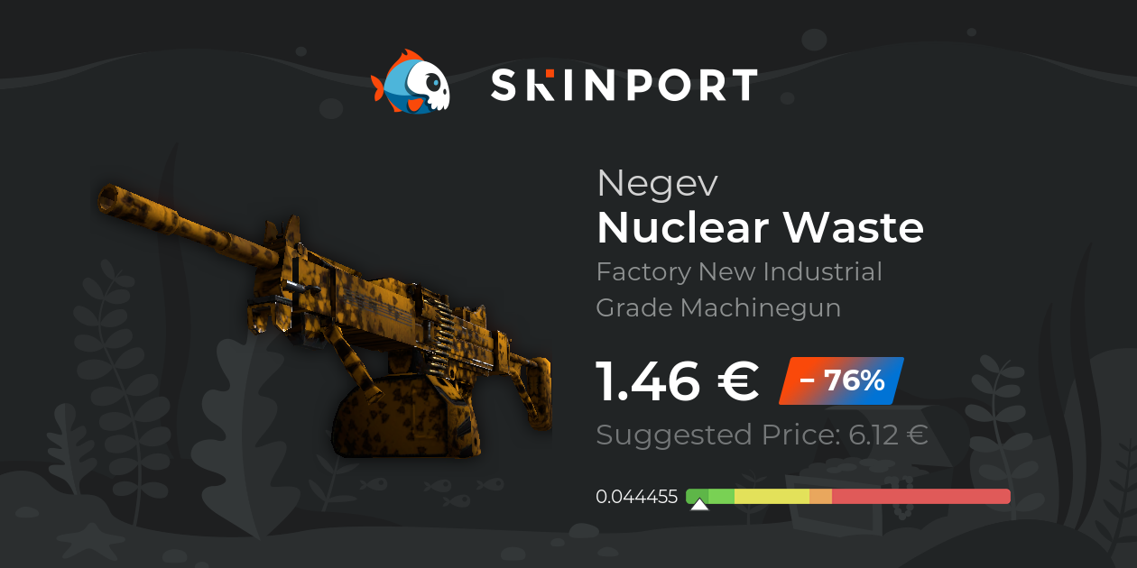 Negev | Nuclear Waste (Factory New) - CS:GO - Skinport