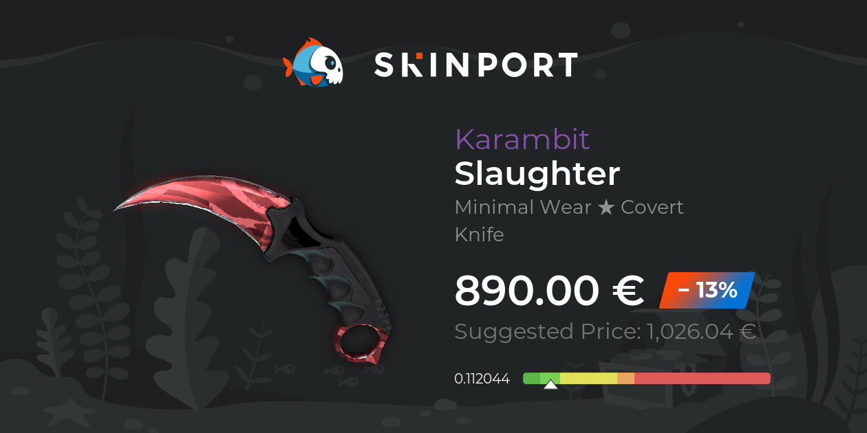 Karambit Slaughter (Minimal Wear) CS2 Skinport