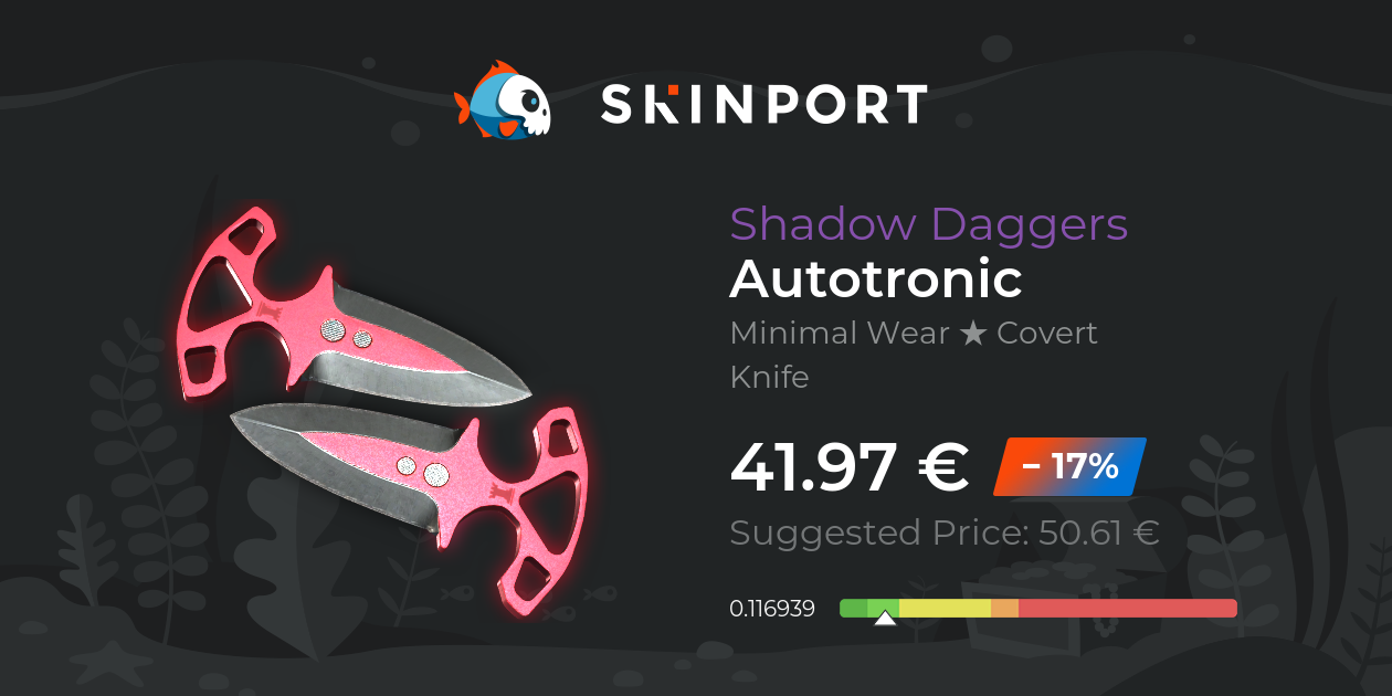 Shadow Daggers | Autotronic (Minimal Wear) - Counter-Strike 2 - Skinport
