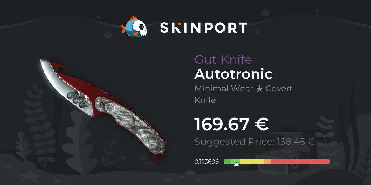 Gut Knife Autotronic (Minimal Wear) CounterStrike 2 Skinport