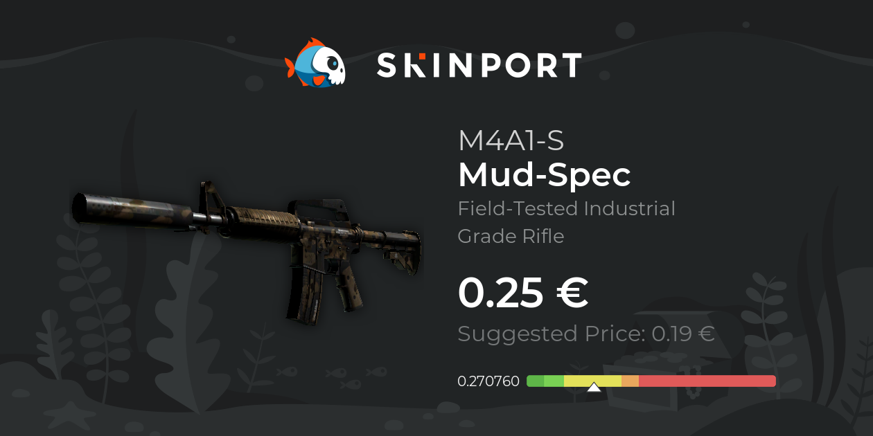 M4A1-S | Mud-Spec (Field-Tested) - CS:GO - Skinport