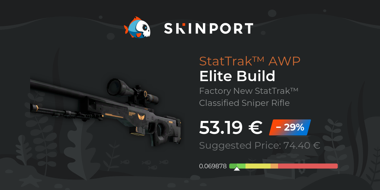StatTrak™ AWP | Elite Build (Factory New) - Counter-Strike 2 - Skinport