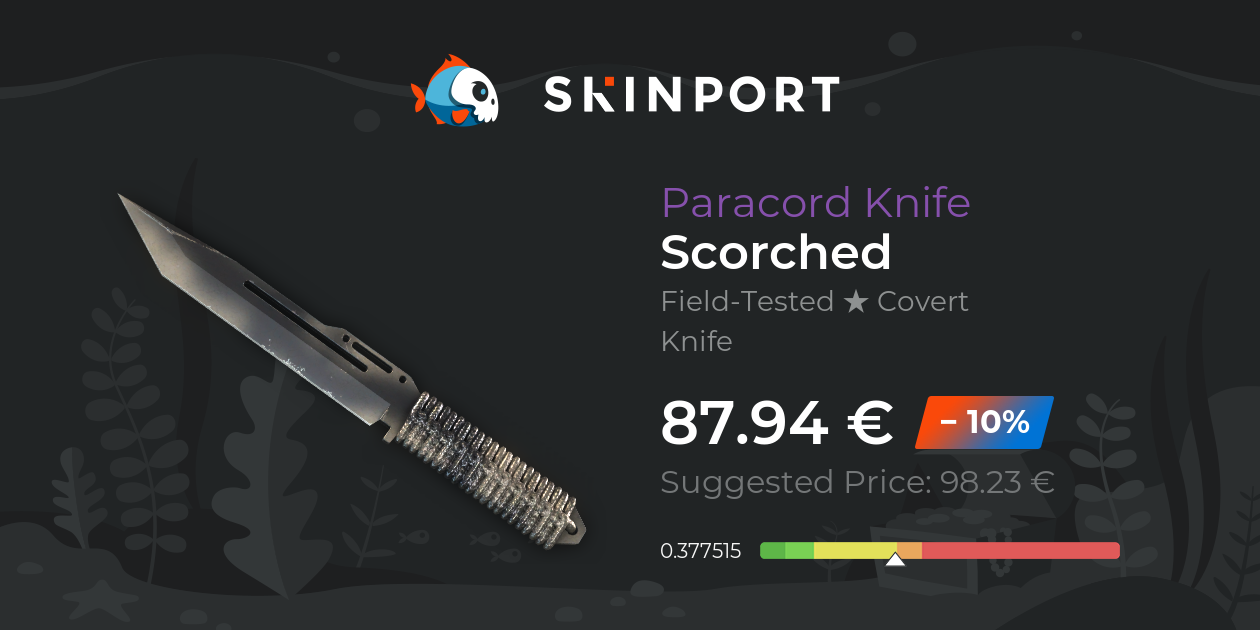 ☆ Paracord Knife  Scorched (Field-Tested) - Counter-Strike 2