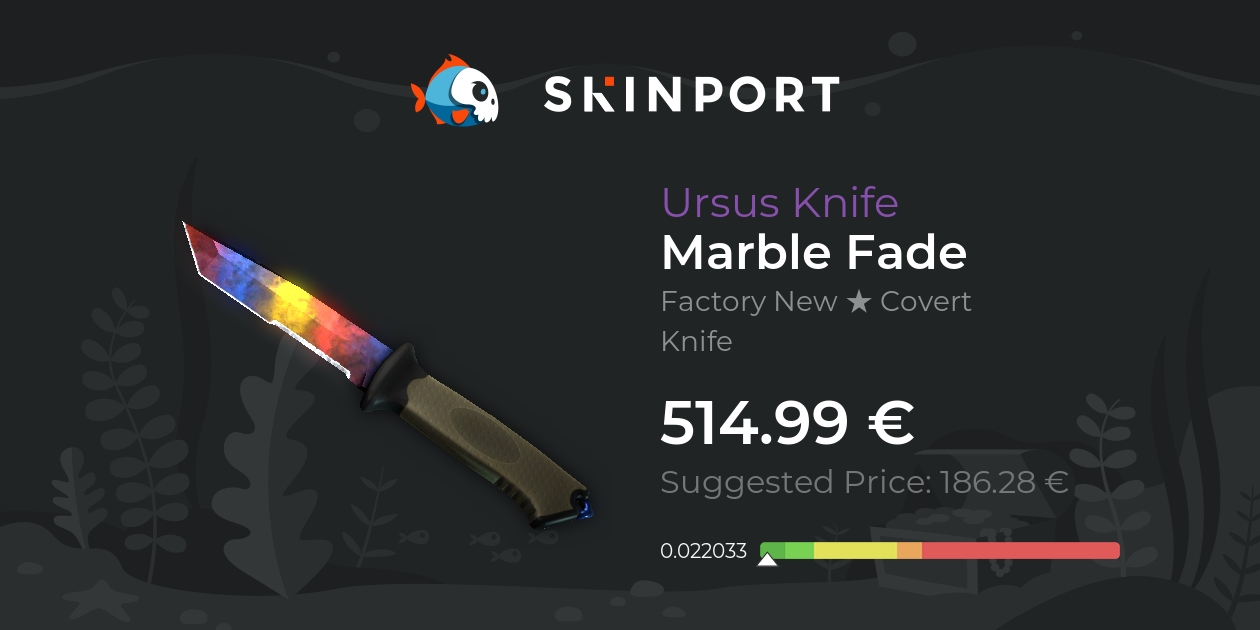 Ursus Knife | Marble Fade (Factory New) - CS:GO - Skinport