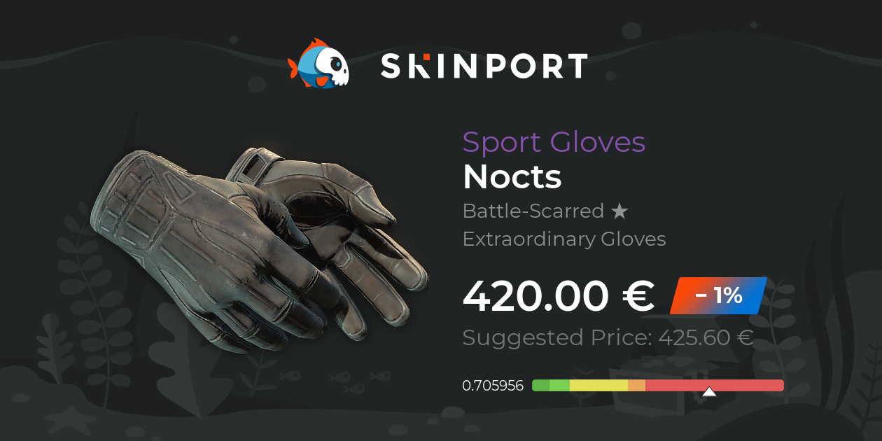 Sport Gloves | Nocts (Battle-Scarred) - Counter-Strike 2 - Skinport