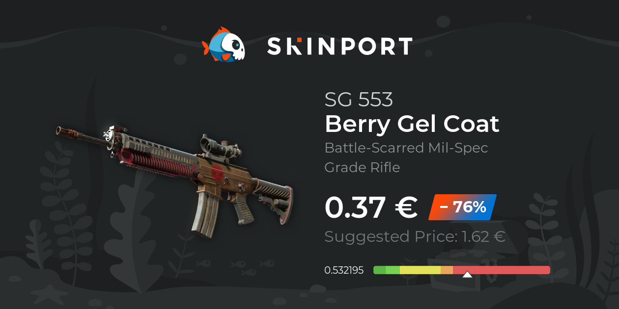 SG 553 Berry Gel Coat (BattleScarred) CounterStrike 2 Skinport