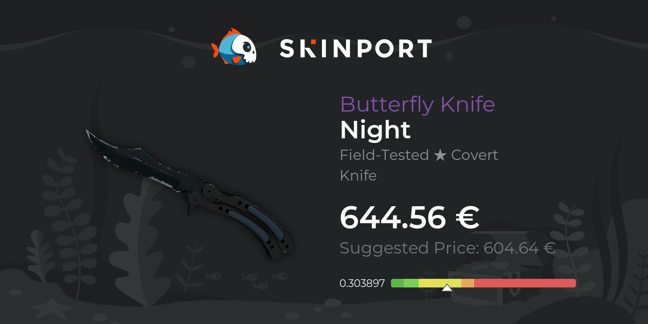 Butterfly Knife Night (FieldTested) CSGO Skinport
