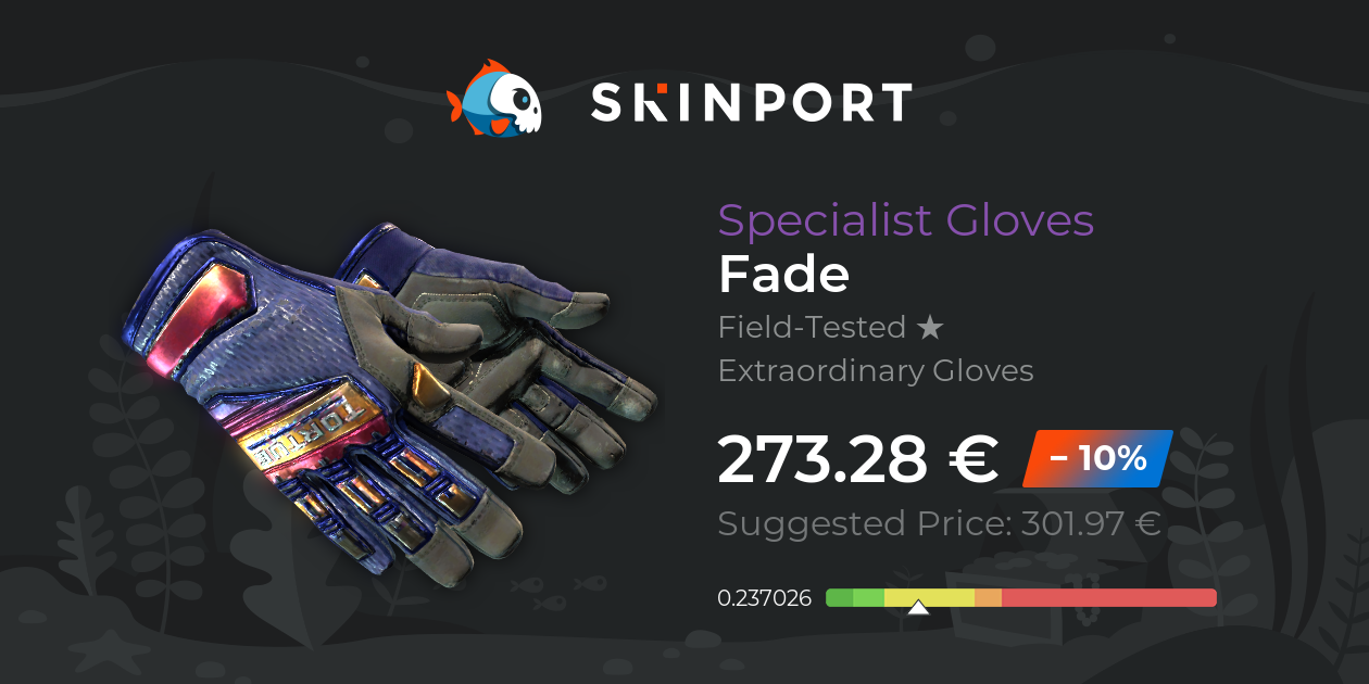 ☆ Specialist Gloves Fade (Field-Tested) Counter-Strike