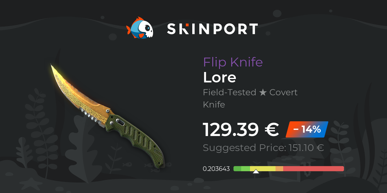 Flip Knife | Lore (Field-Tested) - Counter-Strike 2 - Skinport