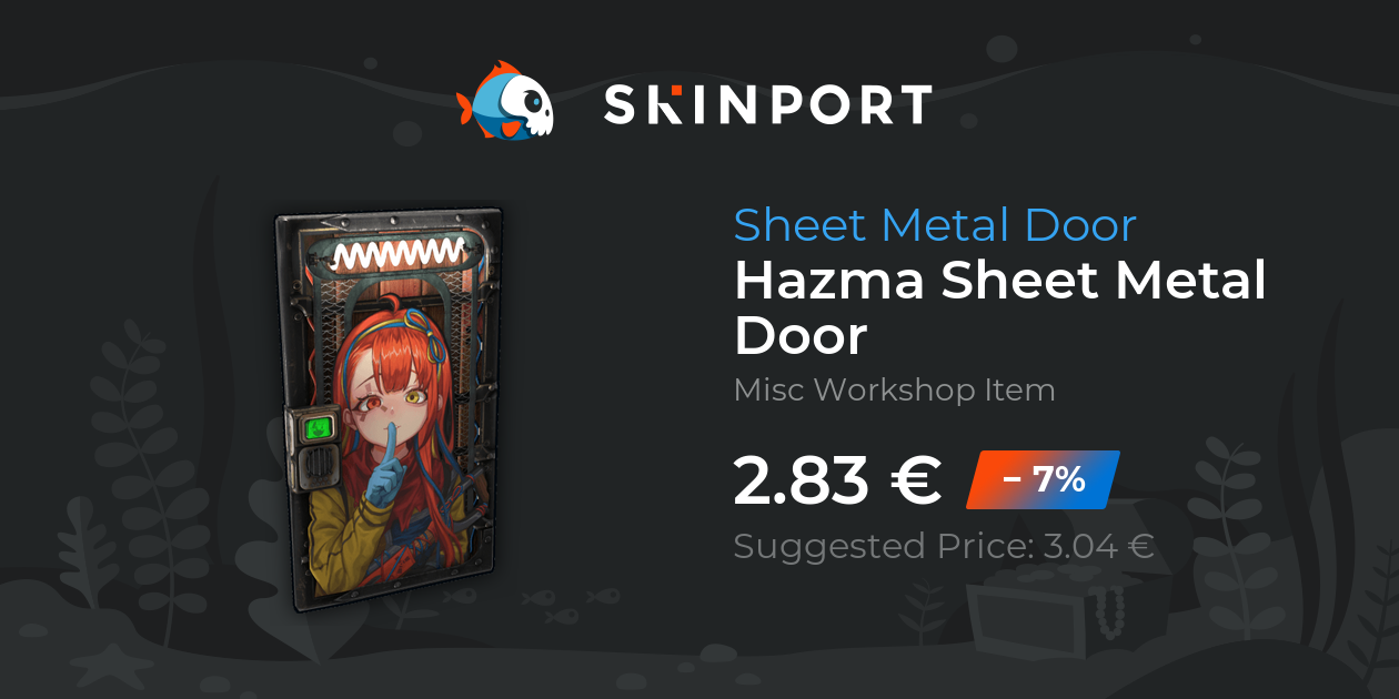 Hazma Sheet Metal Door - Rust - Skinport
