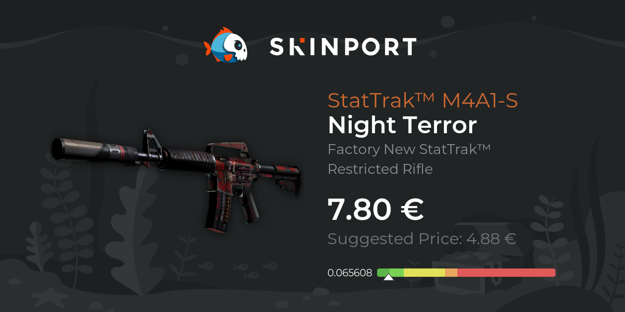StatTrak™ M4A1-S | Night Terror (Factory New) - CS:GO - Skinport