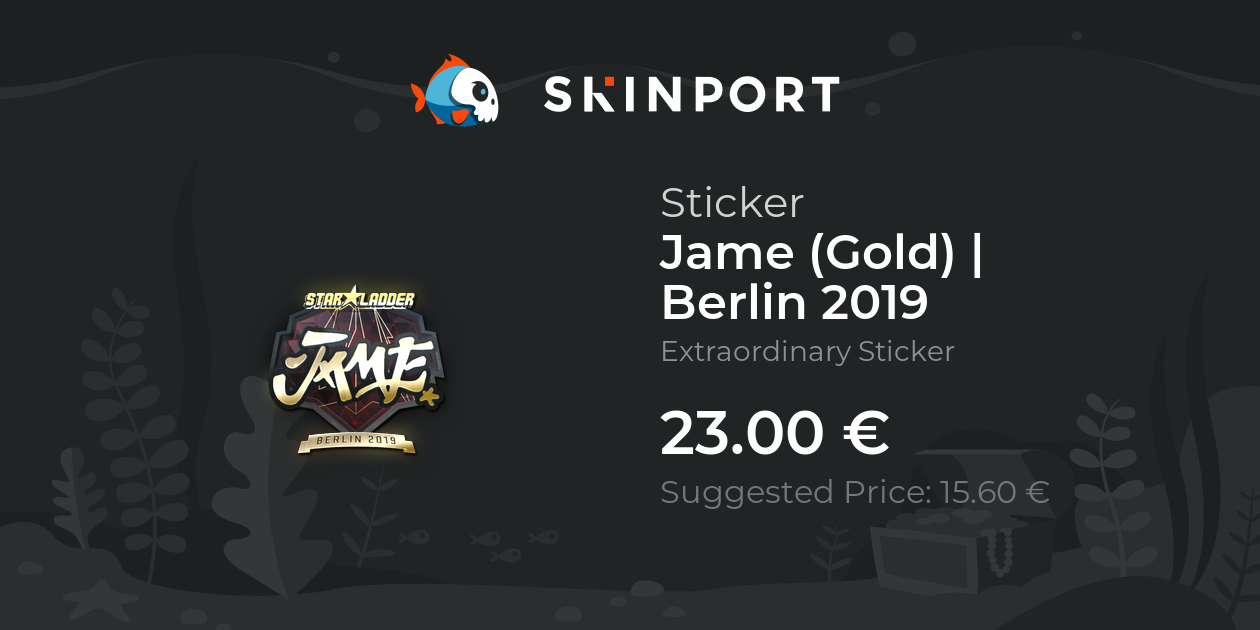 Sticker | Jame (Gold) | Berlin 2019 - Counter-Strike 2 - Skinport