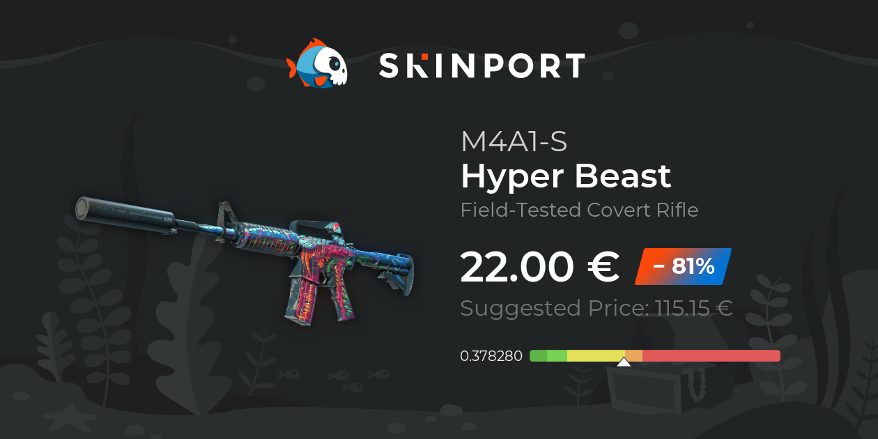 M4A1-S | Hyper Beast (Field-Tested) - Counter-Strike 2 - Skinport