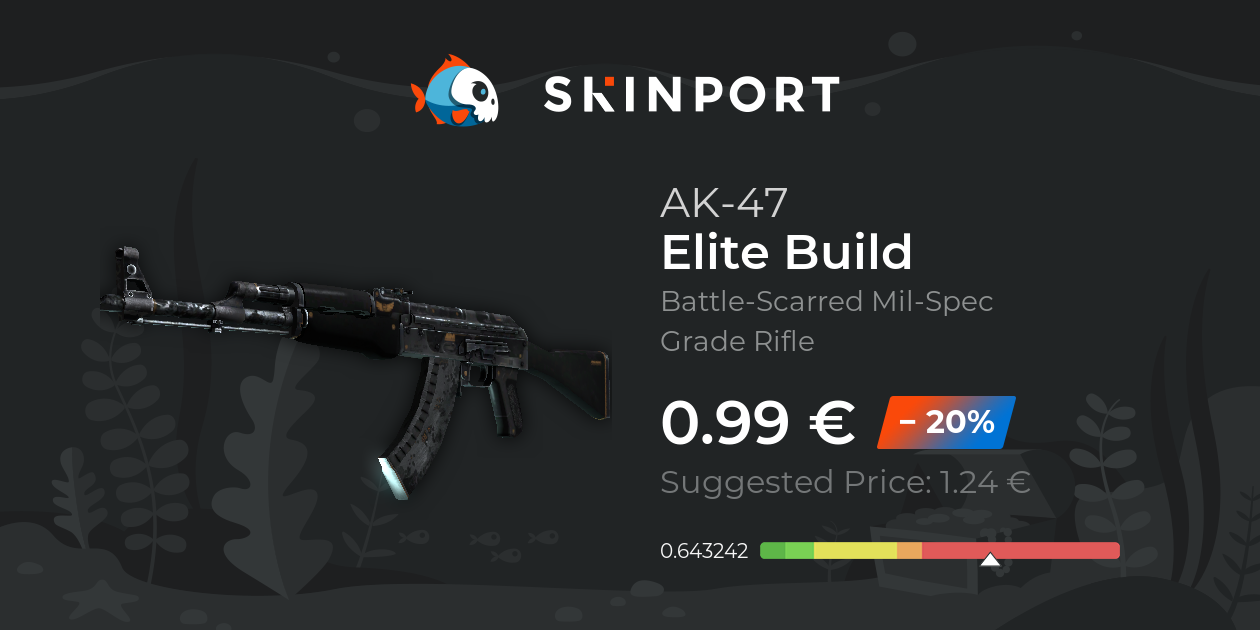 AK-47 | Elite Build (Battle-Scarred) - CS:GO - Skinport