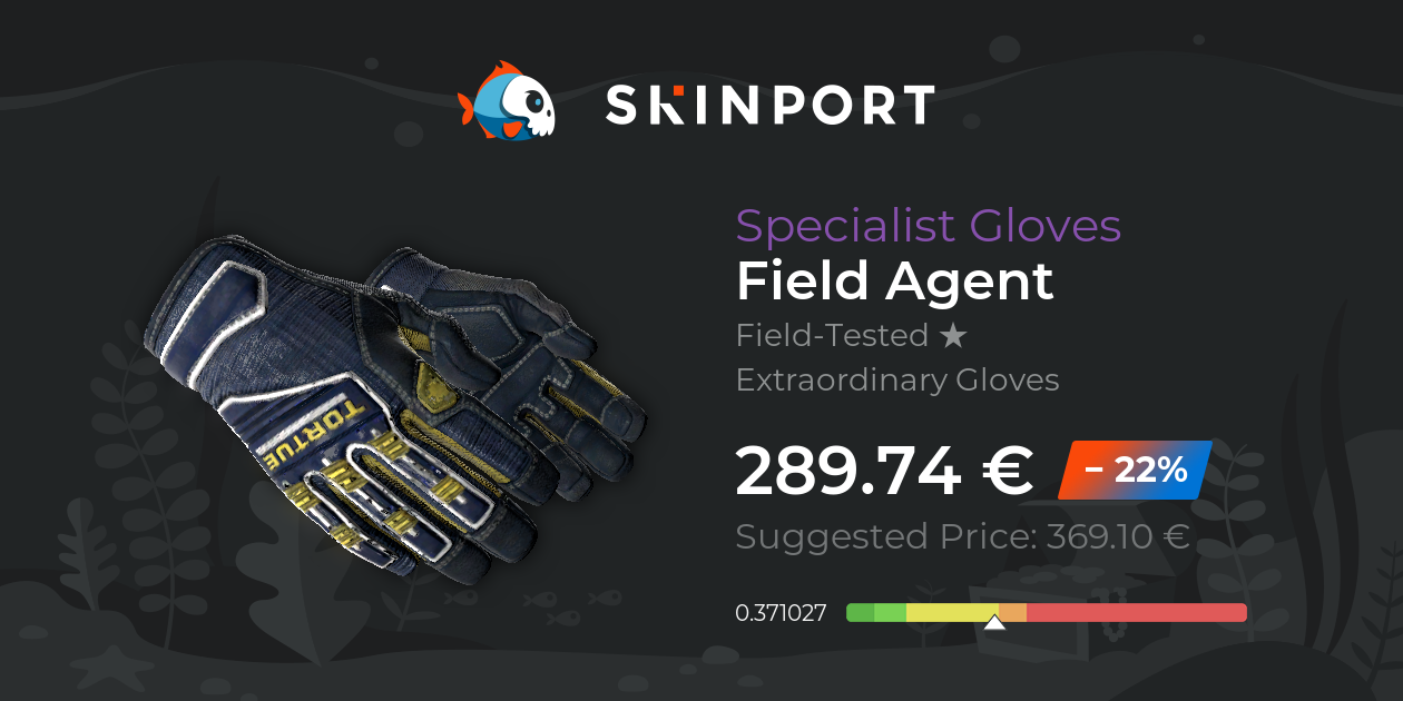 Specialist Gloves | Field Agent (Field-Tested) - CS2 - Skinport