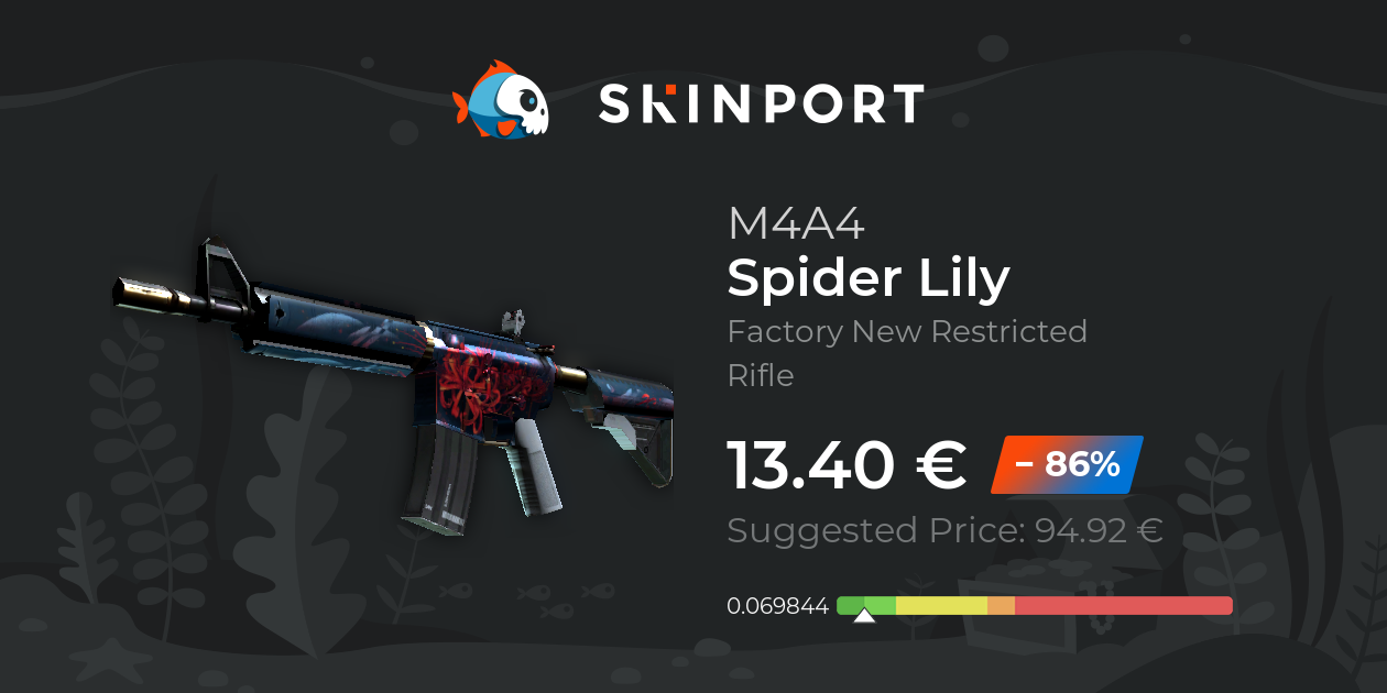 M4A4 | Spider Lily (Factory New) - CS:GO - Skinport