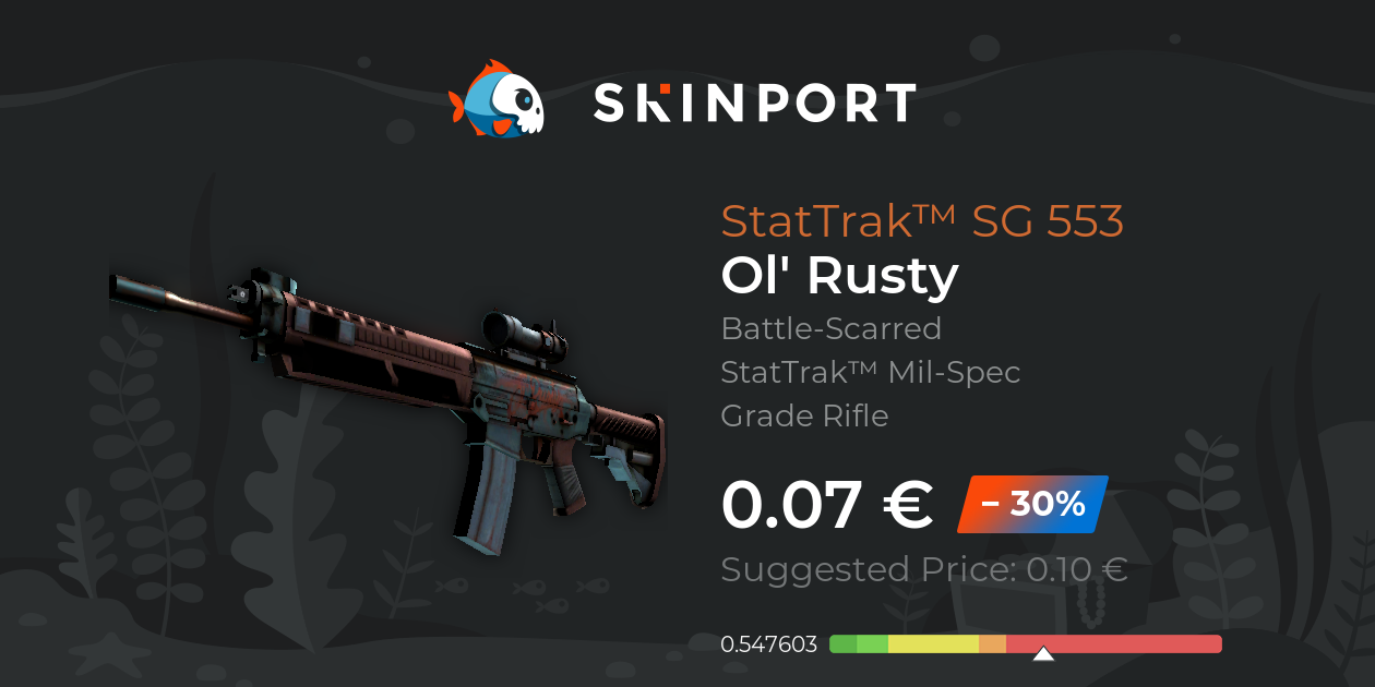 StatTrak™ SG 553 | Ol' Rusty (Battle-Scarred) - Counter-Strike 2 - Skinport