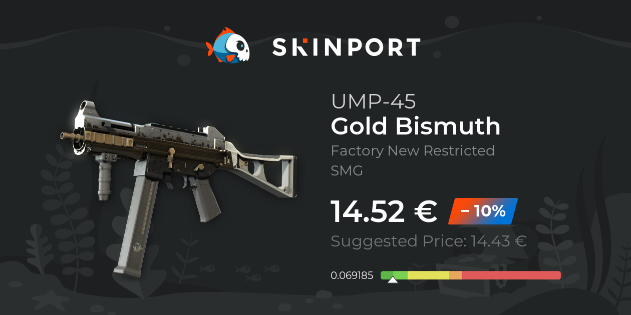 UMP-45 | Gold Bismuth (Factory New) - Counter-Strike 2 - Skinport
