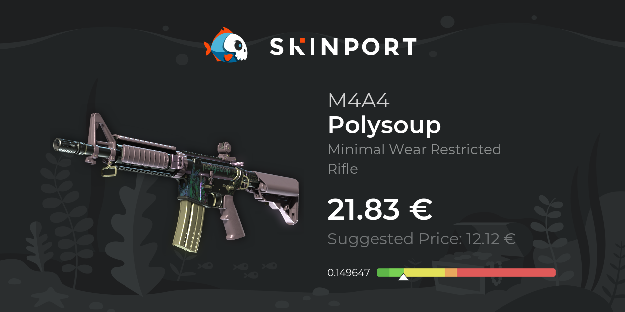 M4A4 | Polysoup (Minimal Wear) - Counter-Strike 2 - Skinport