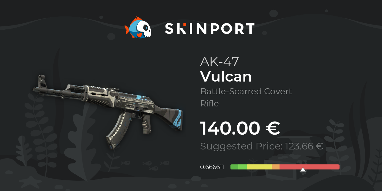 AK-47 | Vulcanus (Kampfspuren) - Counter-Strike 2 - Skinport