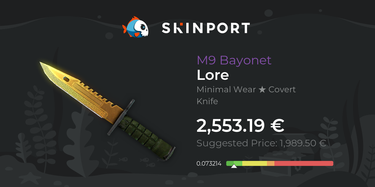 M9 Bayonet | Lore (Minimal Wear) - CS:GO - Skinport