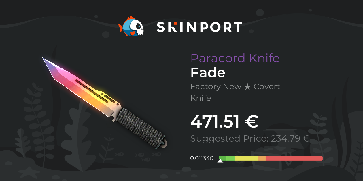 Paracord Knife Fade (Factory New) CS2 Skinport