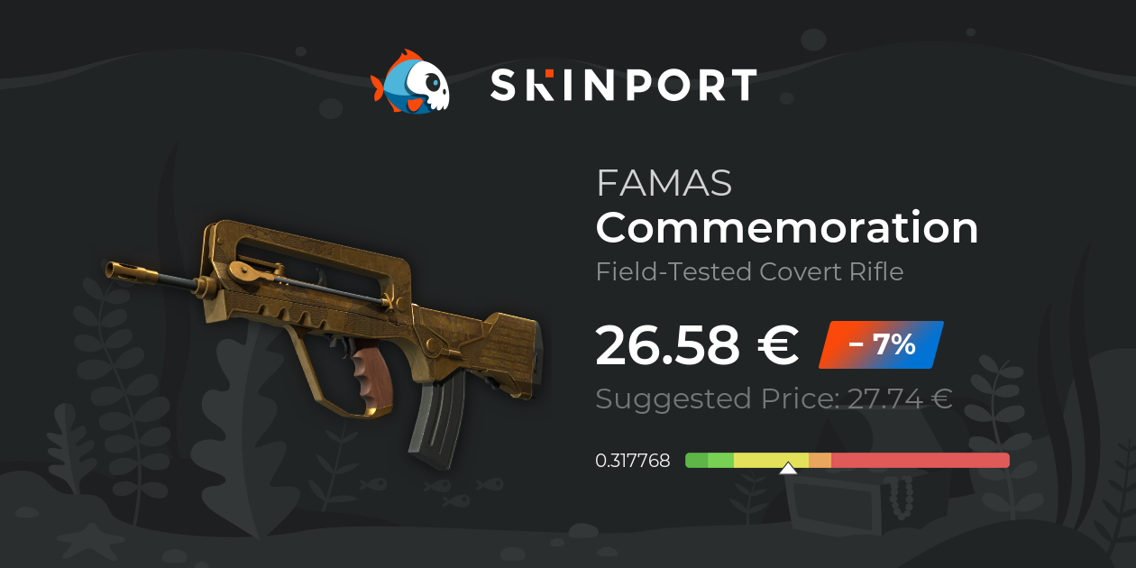 FAMAS | Commemoration (Field-Tested) - Counter-Strike 2 - Skinport