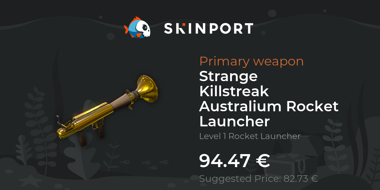 Strange Killstreak Australium Rocket Launcher Team Fortress 2 Skinport