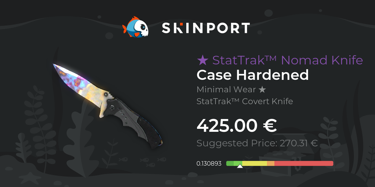 StatTrak™ Nomad Knife Case Hardened (Minimal Wear) CSGO Skinport