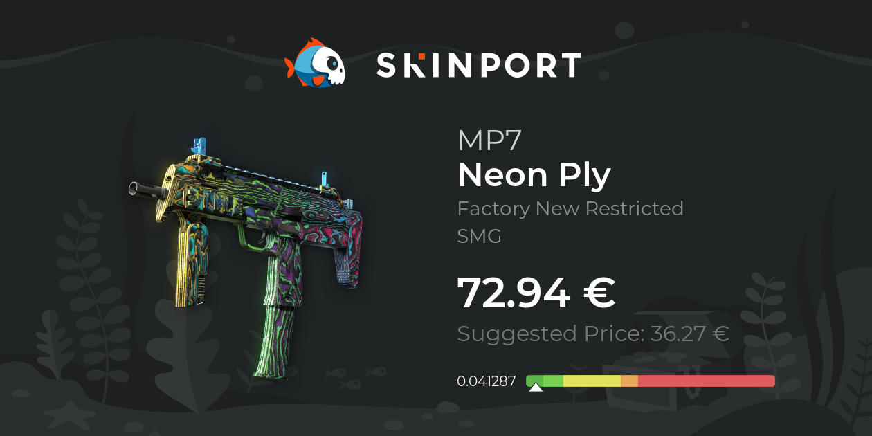 MP7 | Neon Ply (Factory New) - Counter-Strike 2 - Skinport