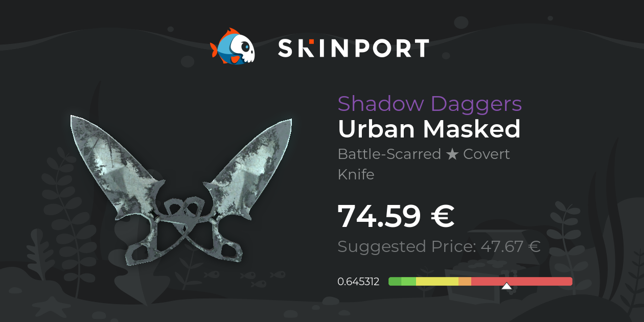 Shadow Daggers | Urban Masked (Battle-Scarred) - CS:GO - Skinport