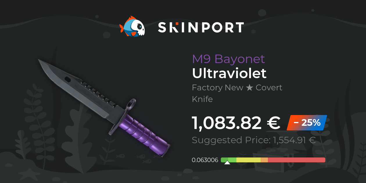 M9 Bayonet | Ultraviolet (Factory New) - Counter-Strike 2 - Skinport