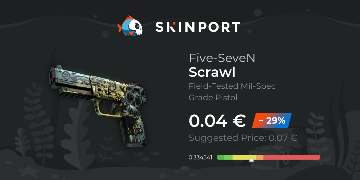 Five-SeveN | Scrawl (Field-Tested) - CS:GO - Skinport