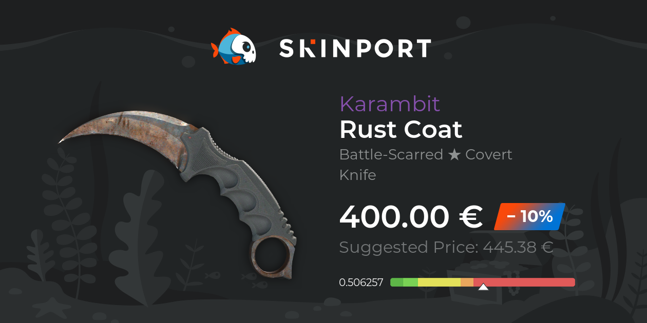Karambit | Rust Coat (Battle-Scarred) - Counter-Strike 2 - Skinport