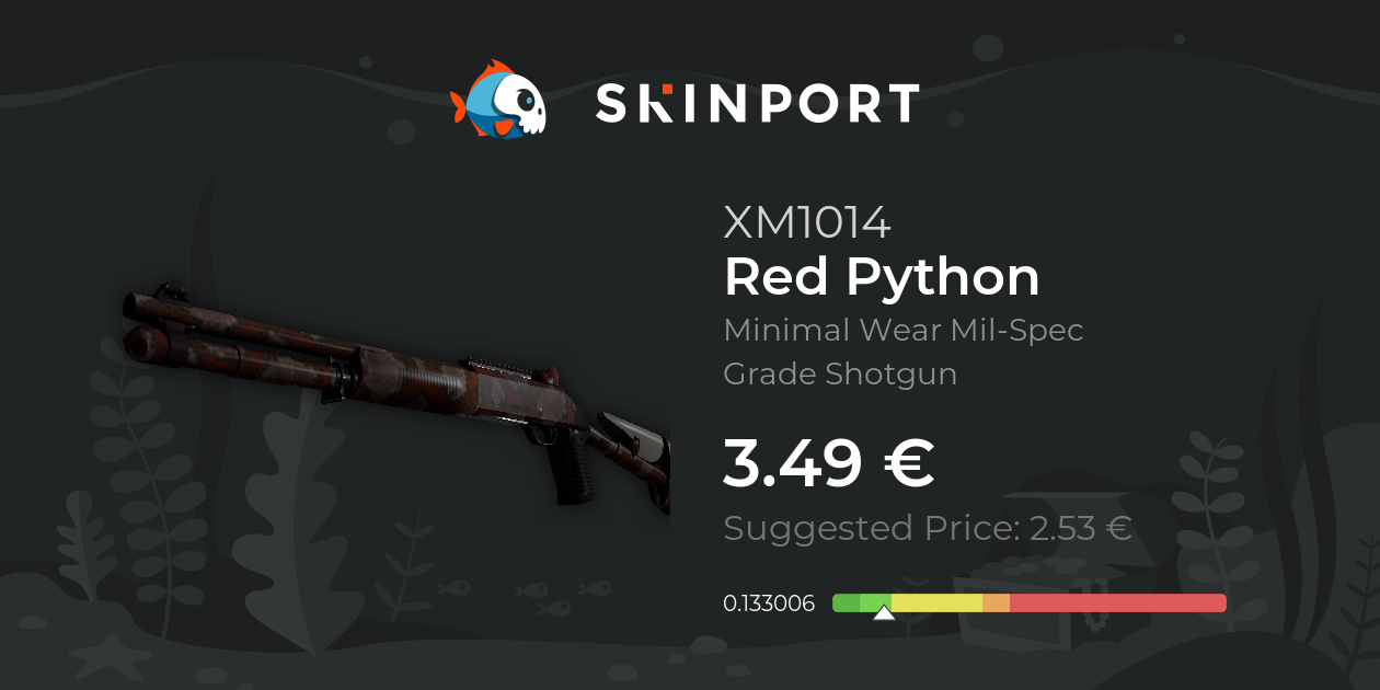 XM1014 | Red Python (Minimal Wear) - Counter-Strike 2 - Skinport