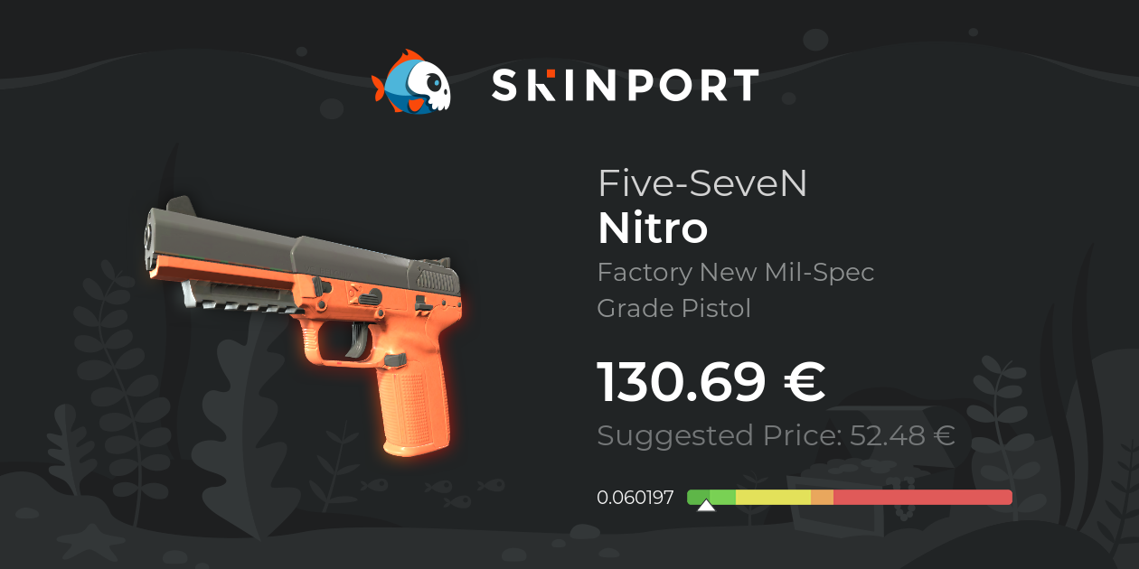 Five-SeveN | Nitro (Factory New) - Counter-Strike 2 - Skinport