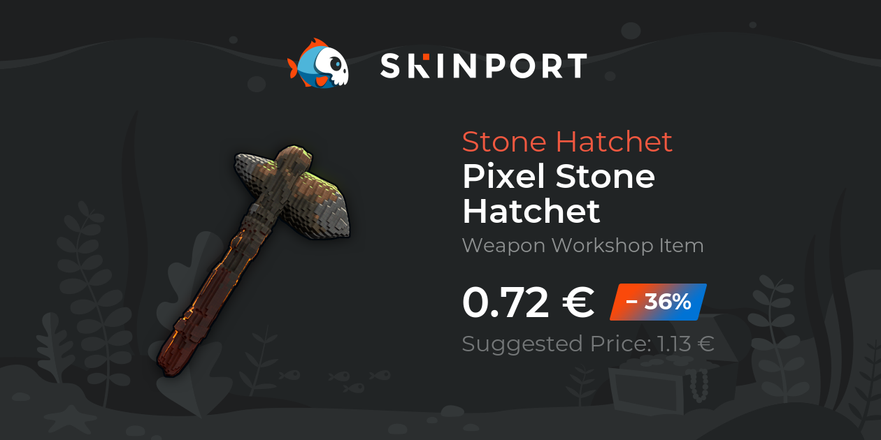 Pixel Stone Hatchet Rust Skinport