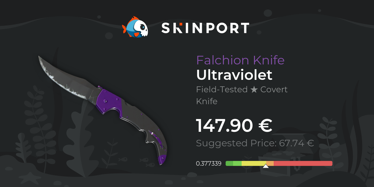 Falchion Knife | Ultraviolet (Field-Tested) - Counter-Strike 2 - Skinport