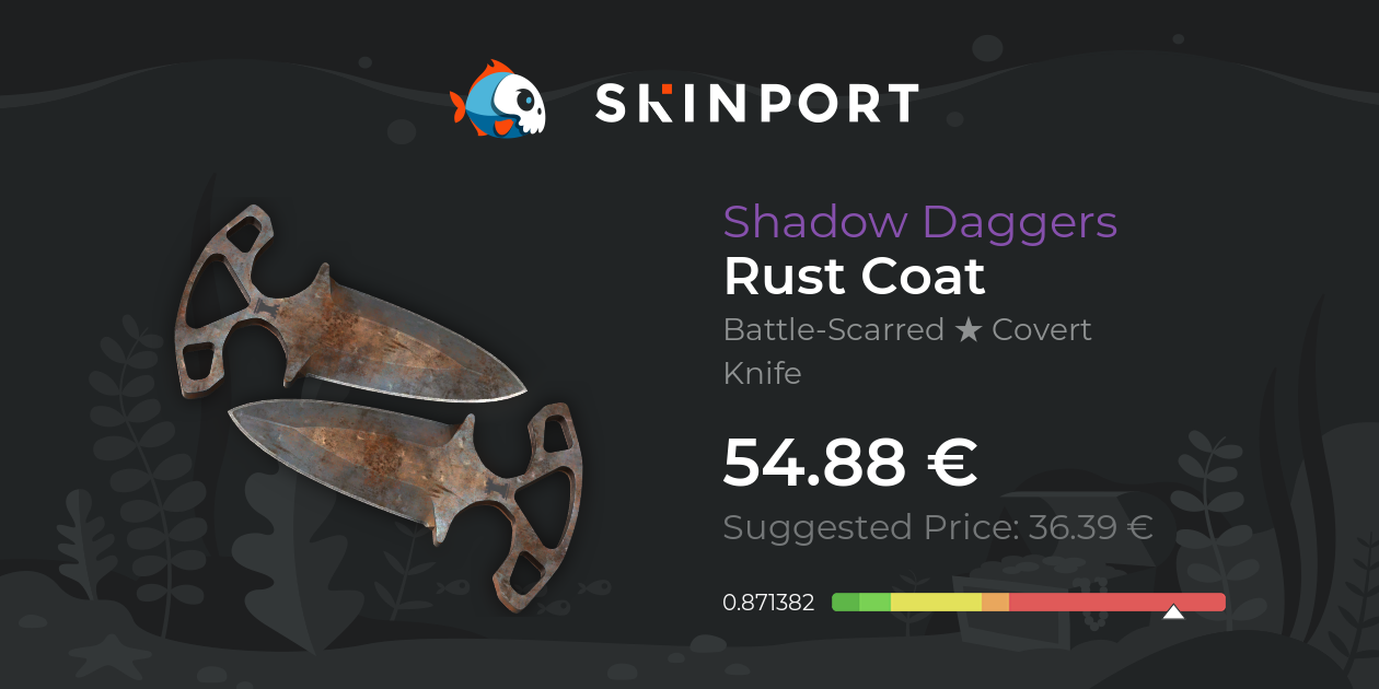 Shadow Daggers | Rust Coat (Battle-Scarred) - Counter-Strike 2 - Skinport