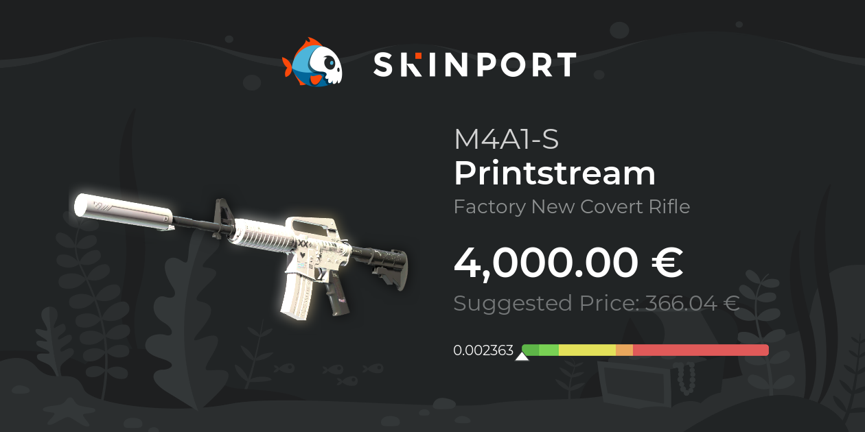 M4A1-S | Printstream (Factory New) - Counter-Strike 2 - Skinport