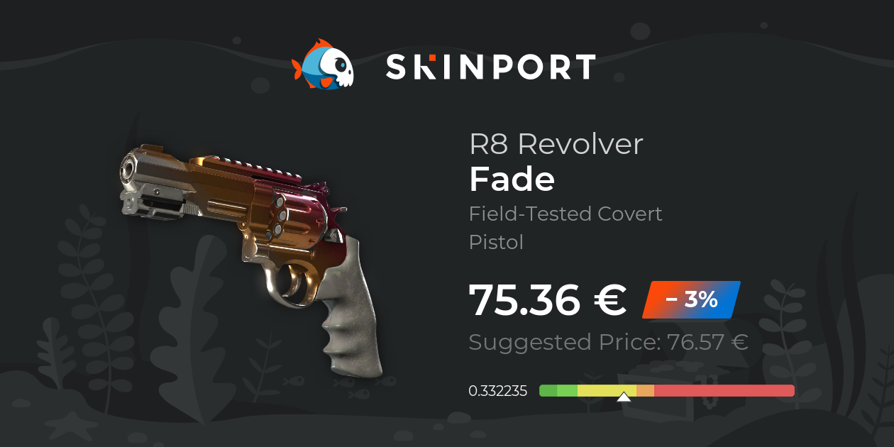 R8 Revolver | Fade (Field-Tested) - Counter-Strike 2 - Skinport