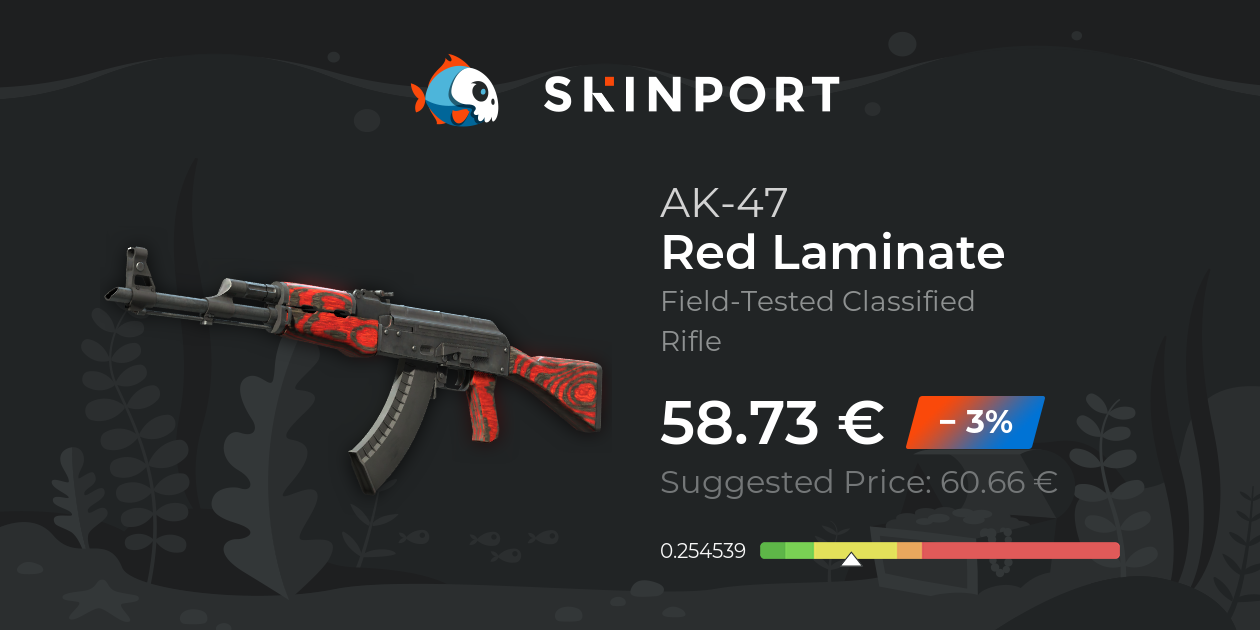 AK-47 | Red Laminate (Field-Tested) - Counter-Strike 2 - Skinport
