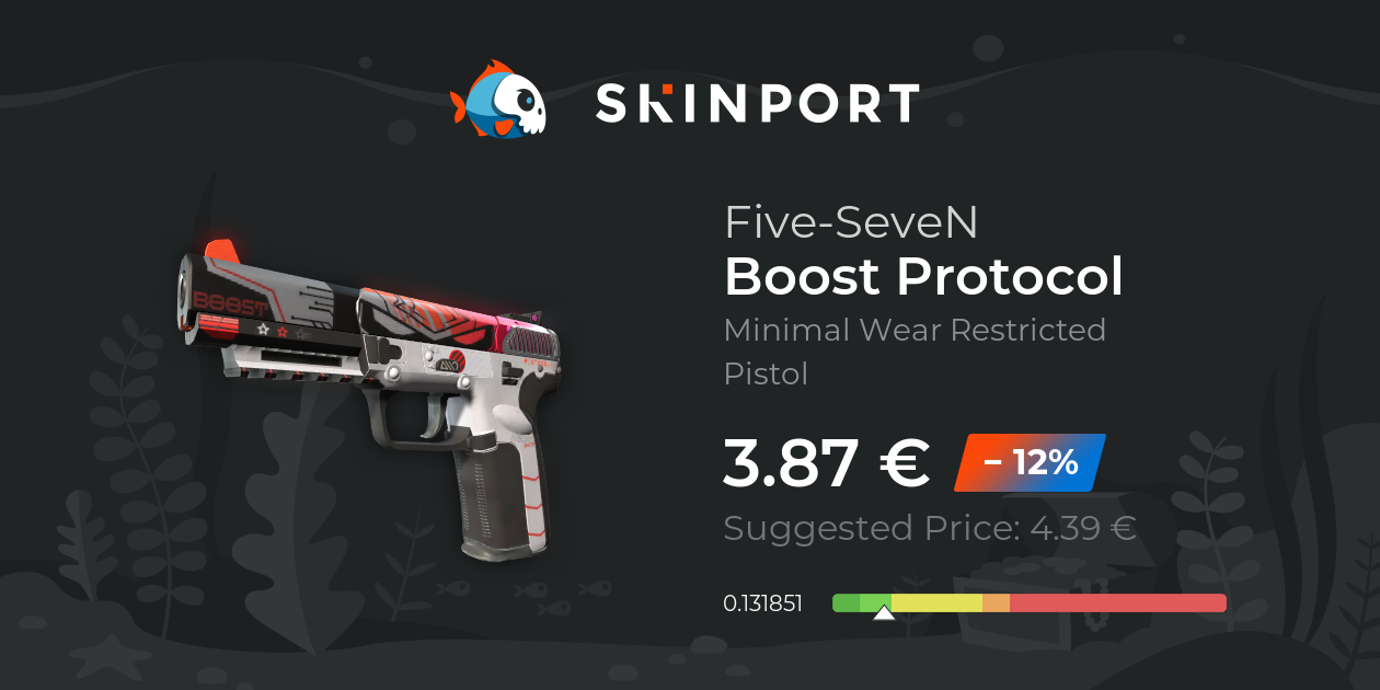 Five-SeveN | Boost Protocol (Minimal Wear) - Counter-Strike 2 - Skinport